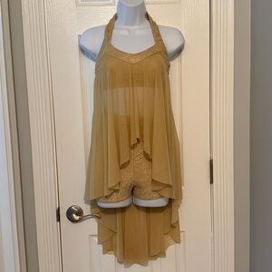 Kids Gold Dance Costume